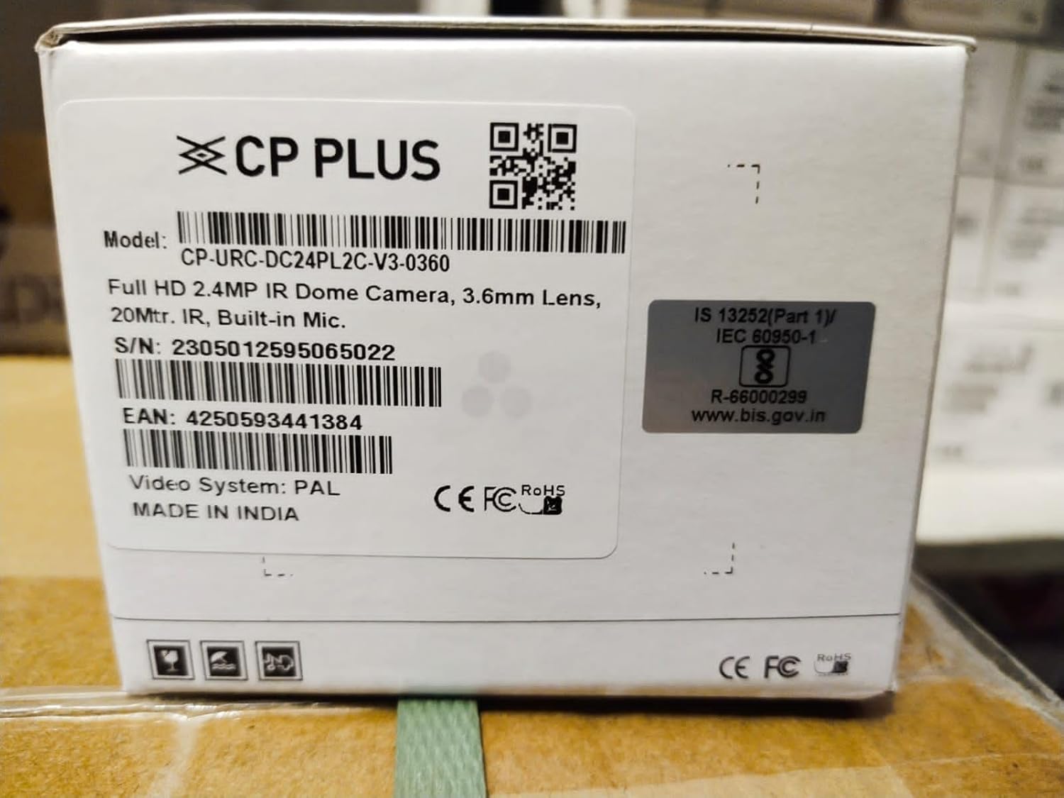 DIGITALCCTV.IN // C.P PLUS 2.4MP IR Dome Security Camera // 3.6mm Fixed Lens // Max 25/30fps at 2.4MP // Support Built-in Mic - CP-URC-DC24PL2C-V3 - Image 4